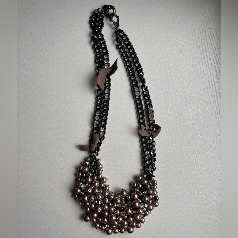 J.Crew pearl cluster necklace